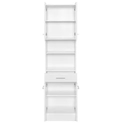 Badezimmer Hochschrank 4-türig & 2 Fächer - Skiranov^Wohnen Outlet