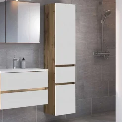 Badezimmer Hochschrank zum Stellen oder Hängen - Maklesa^Wohnen