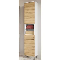 Wohnen Badezimmer Hochschrank zweifarbig - Aspariavo