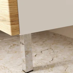 Wohnen Badezimmer Hochschrank zweifarbig - Aspariavo