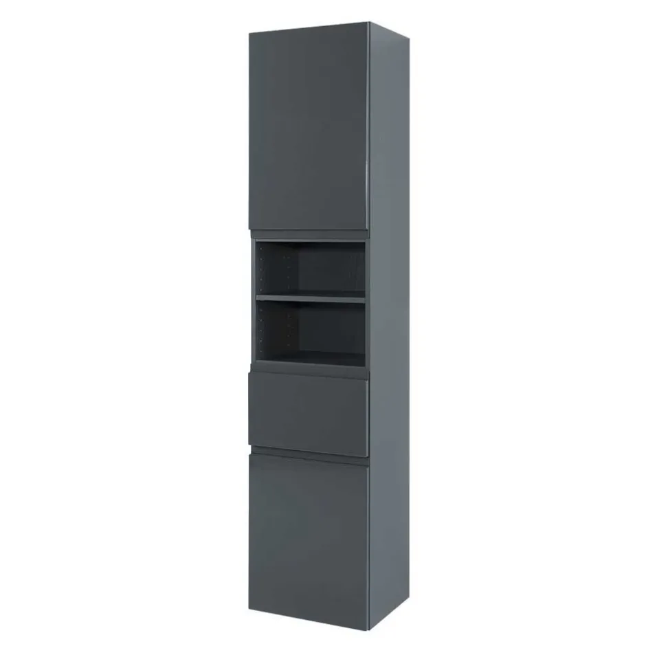 Wohnen Badezimmer Kombination Blaxin mit 3D Spiegelschrank (vierteilig)