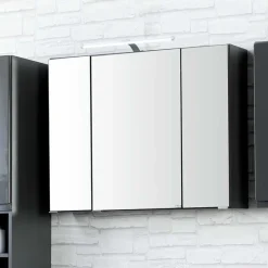 Wohnen Badezimmer Kombination Blaxin mit 3D Spiegelschrank (vierteilig)