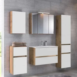 Badezimmer Möbel stehend oder hängend - Maklesa II (fünfteilig)^Wohnen Discount