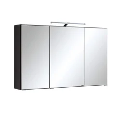 Wohnen Badezimmer Möbelset Blaxin in Anthrazit Hochglanz (fünfteilig)