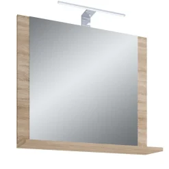 Wohnen Badezimmer Möbelset in Holzoptik - Caleena (dreiteilig)