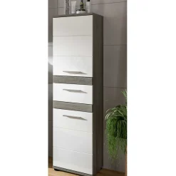 Badezimmer Midischrank in Weiß Hochglanz - Chapan^Wohnen Outlet