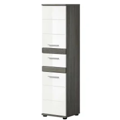 Badezimmer Midischrank in Weiß Hochglanz - Chapan^Wohnen Outlet