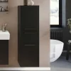 Badezimmer Midischrank in Schwarz - Ostoro^Wohnen Sale