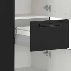 Badezimmer Midischrank in Schwarz - Ostoro^Wohnen Sale