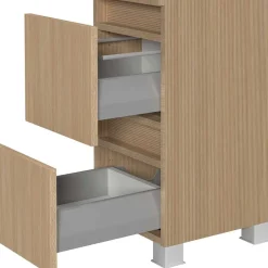 Badezimmer Midischrank in Eiche Hell - Vibulam^Wohnen New