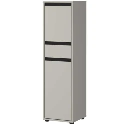 Wohnen Badezimmer Midischrank in Grau - Ancela