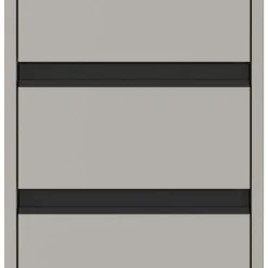 Wohnen Badezimmer Midischrank in Grau - Ancela