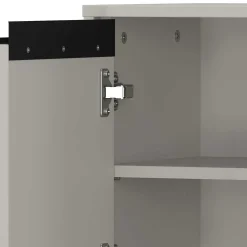 Wohnen Badezimmer Midischrank in Grau - Ancela