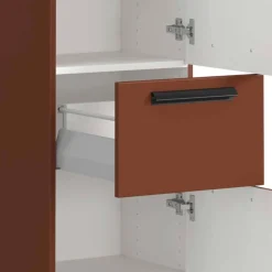 Wohnen Badezimmer Midischrank in Dunkelrot - Exeler