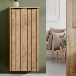 Wohnen Badezimmer Midischrank mit Doppeltür - Crystoga