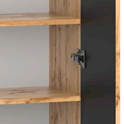 Wohnen Badezimmer Midischrank mit Doppeltür - Crystoga