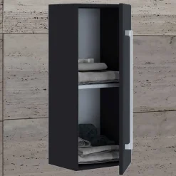 Wohnen Badezimmer Oberschrank in Schwarz - Gloriella