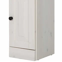 Wohnen Badezimmer Schrank in Weiß mit Dunkelbraun - Malka