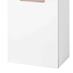 Wohnen Badezimmer Seitenschrank Tymos in Weiß Hochglanz