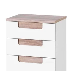 Wohnen Badezimmer Seitenschrank Tymos in Weiß Hochglanz