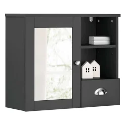 Badezimmer Spiegelschrank 1-türig & Schublade & Fächer - Zenca^Wohnen Clearance