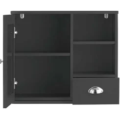 Badezimmer Spiegelschrank 1-türig & Schublade & Fächer - Zenca^Wohnen Clearance