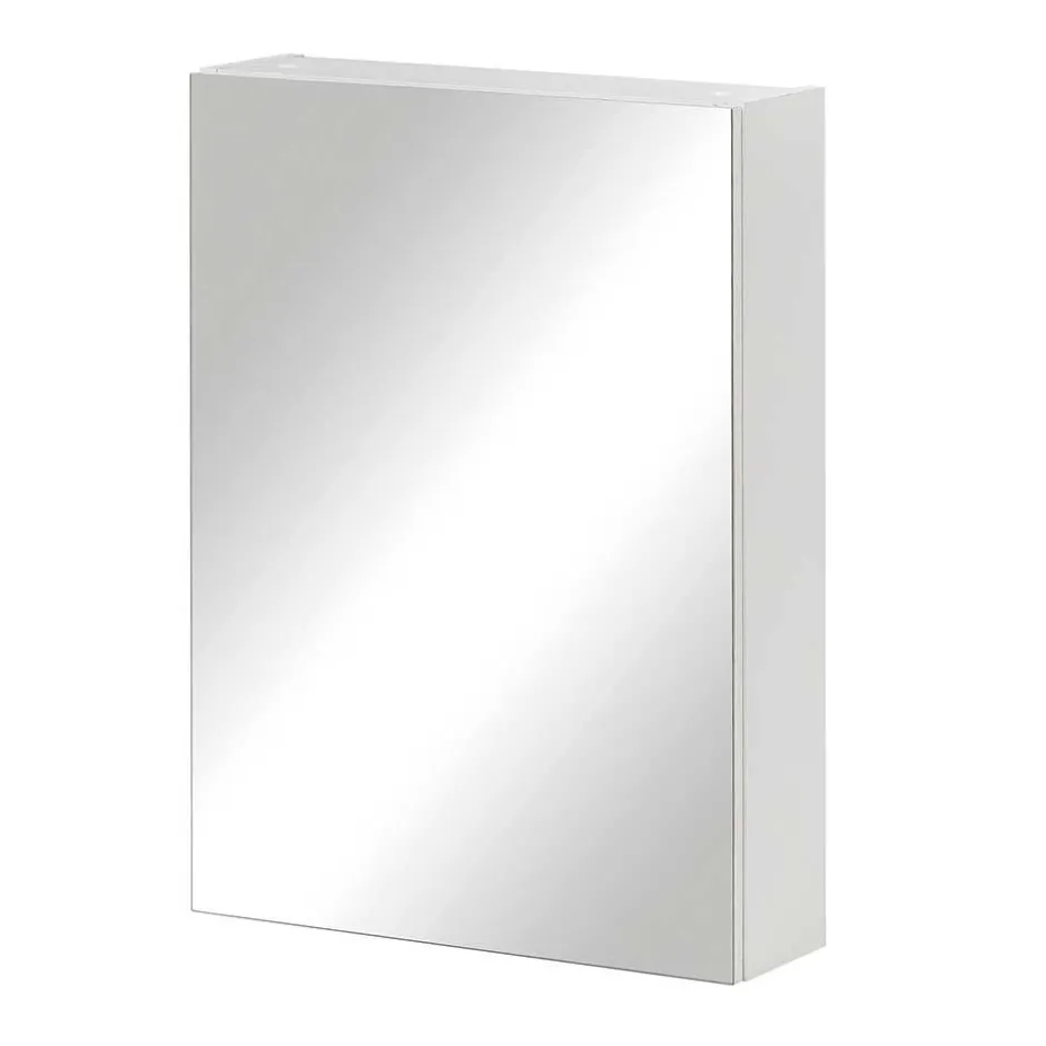 Wohnen Badezimmer Spiegelschrank in Weiß 1-türig - Etravia I
