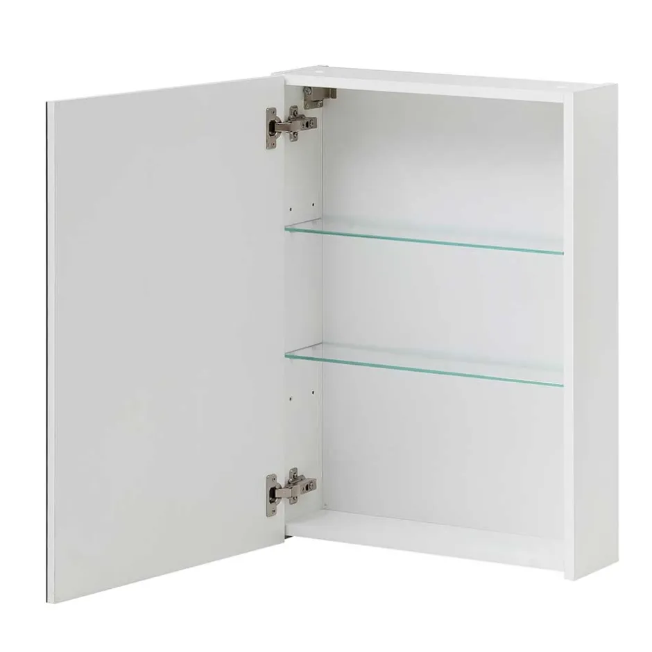 Wohnen Badezimmer Spiegelschrank in Weiß 1-türig - Etravia I