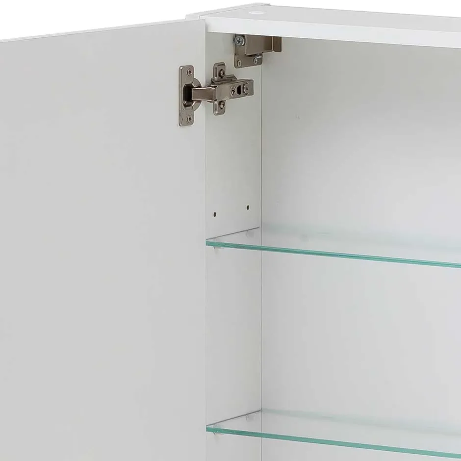 Wohnen Badezimmer Spiegelschrank in Weiß 1-türig - Etravia I