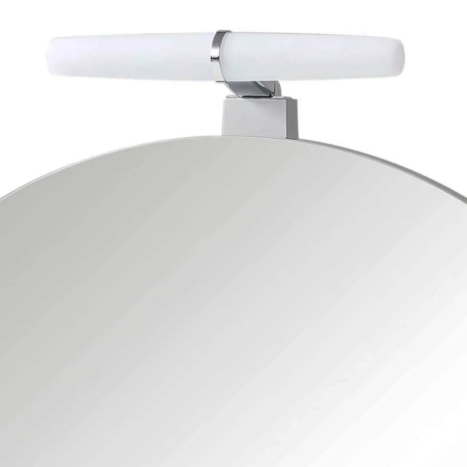 Badezimmer Spiegelschrank in Rund mit LED - Matrera^Wohnen Discount