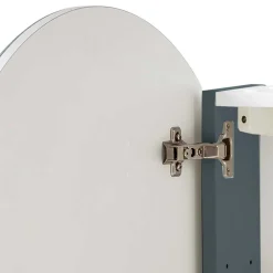 Badezimmer Spiegelschrank in Rund mit LED - Matrera^Wohnen Discount