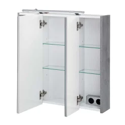 Badezimmer Spiegelschrank in Grau - Grandiova^Wohnen Clearance