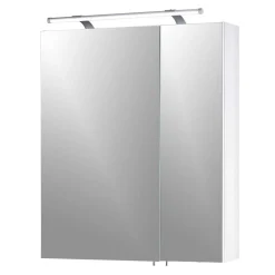 Wohnen Badezimmer Spiegelschrank mit zwei Türen & LED - Bagaci