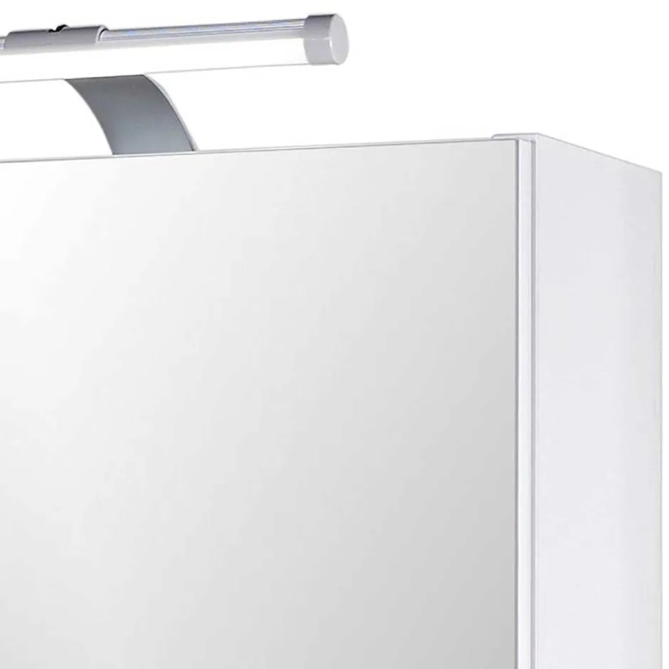 Wohnen Badezimmer Spiegelschrank mit zwei Türen & LED - Bagaci