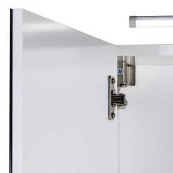 Wohnen Badezimmer Spiegelschrank mit zwei Türen & LED - Bagaci