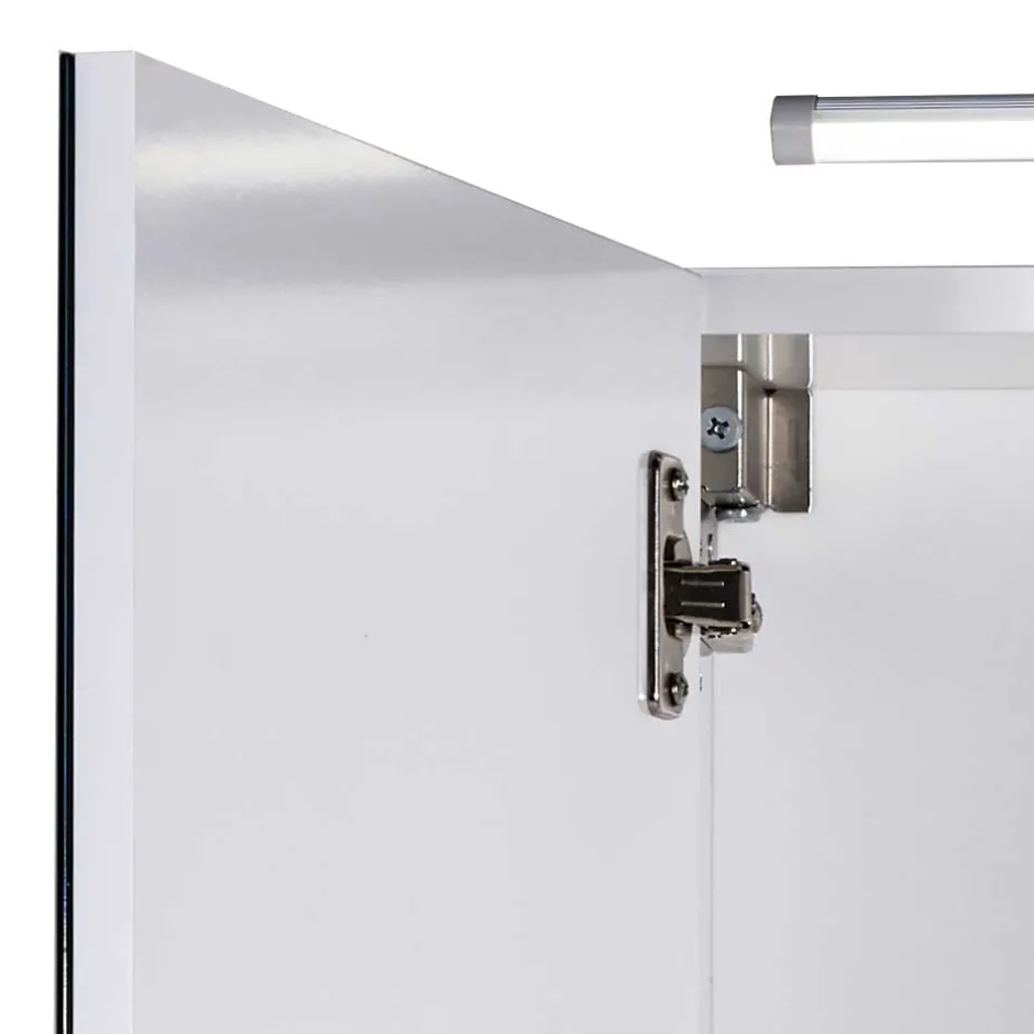 Wohnen Badezimmer Spiegelschrank mit zwei Türen & LED - Bagaci