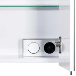 Wohnen Badezimmer Spiegelschrank mit zwei Türen & LED - Bagaci