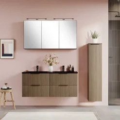 Badezimmer Spiegelschrank 120 cm breit - Ucaida^Wohnen Outlet