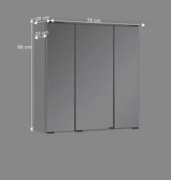 Badezimmer Spiegelschrank mit 70 cm Breite - Sagunis I^Wohnen Hot