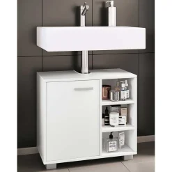 Wohnen Badezimmer Unterbeckenschrank in Weiß - Gransov