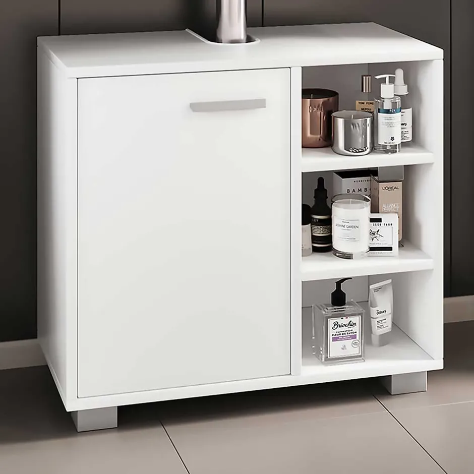 Wohnen Badezimmer Unterbeckenschrank in Weiß - Gransov