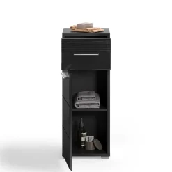 Wohnen Badezimmer Unterschrank in Schwarz hochglänzend - Culina