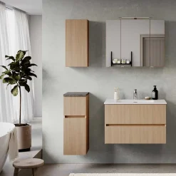 Wohnen Badezimmer Unterschrank in Eiche Hell - Leitha