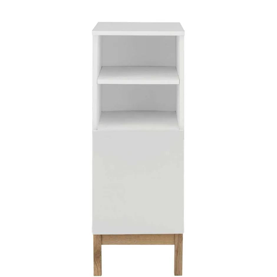 Wohnen Badezimmer Unterschrank in Weiß mit Wildeiche - Speccia