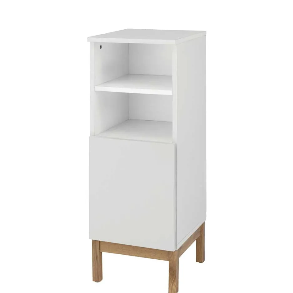 Wohnen Badezimmer Unterschrank in Weiß mit Wildeiche - Speccia