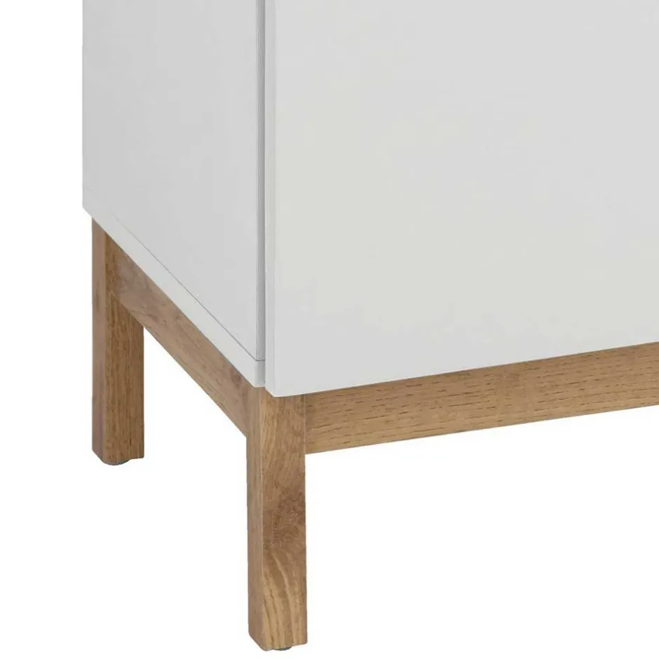 Wohnen Badezimmer Unterschrank in Weiß mit Wildeiche - Speccia