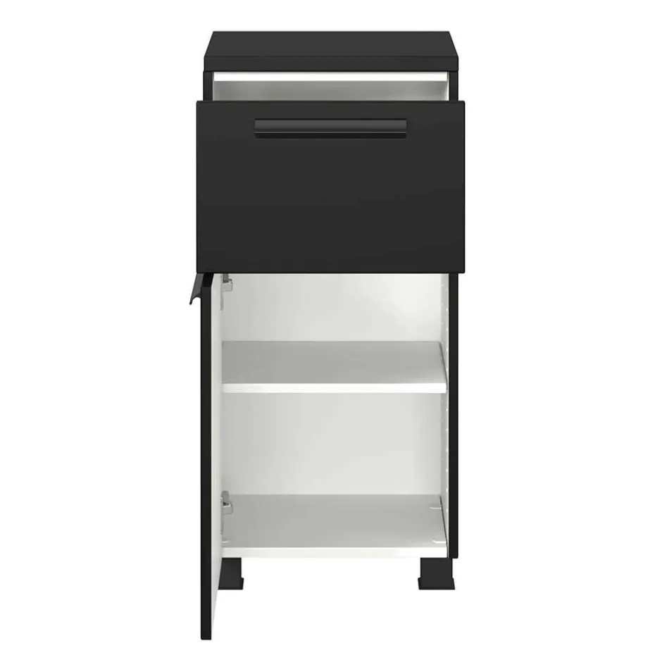 Wohnen Badezimmer Unterschrank in Schwarz - Ostoro