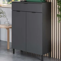 Badezimmer Vertiko in Dunkelgrau - Quado^Wohnen Outlet