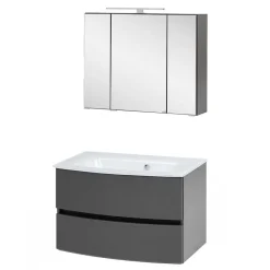 Wohnen Badezimmer Waschtisch Kombination - Natarivos (zweiteilig)