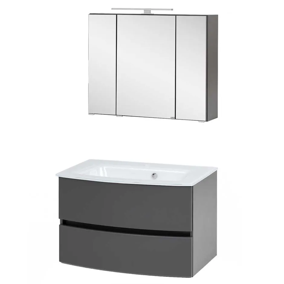 Wohnen Badezimmer Waschtisch Kombination - Natarivos (zweiteilig)